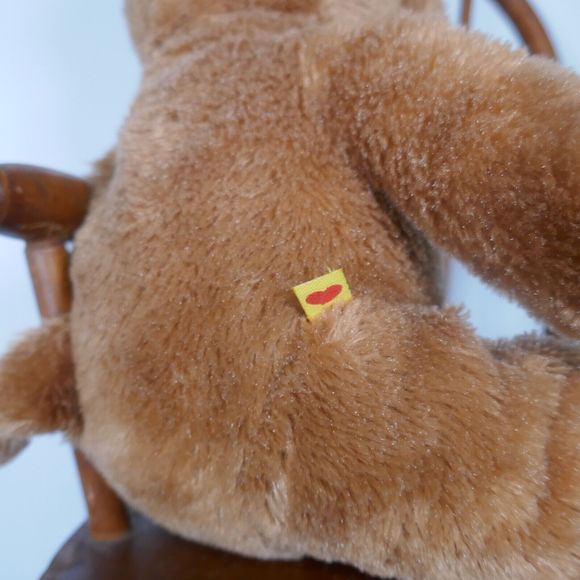 BUILD A BEAR Brown Puppy Dog Floppy Ears Eye Patch Stuffed Animal Plush - Picture 9 of 10